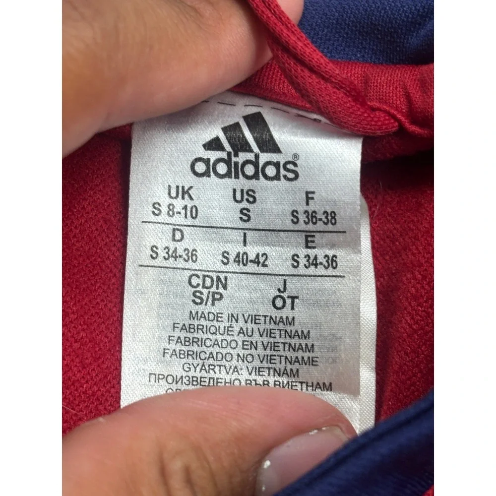Adidas Real Salt Lake MLS Track Jacket Red Navy Blue Full Zip Mens Small
